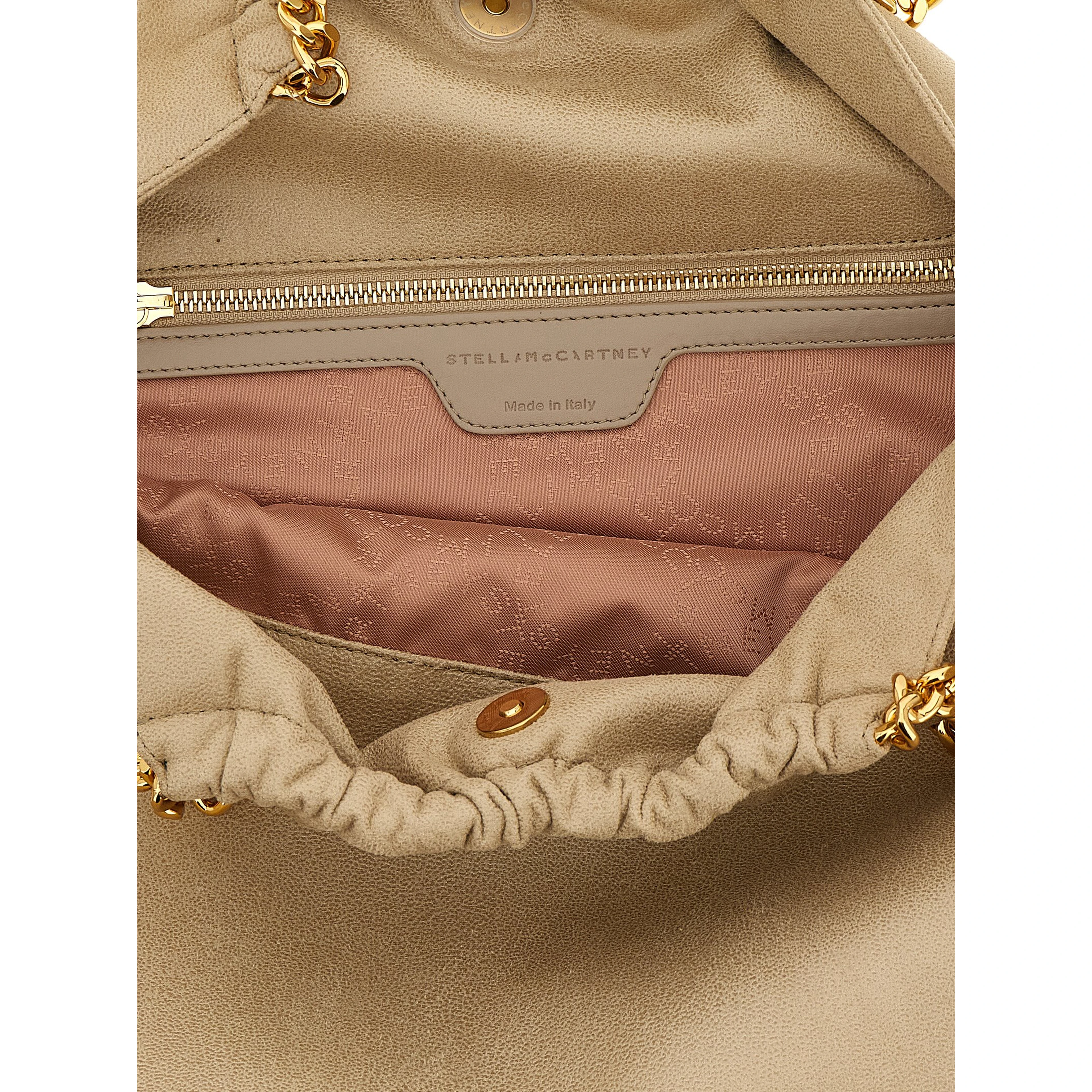 Beige Polyester Shoulder Bag