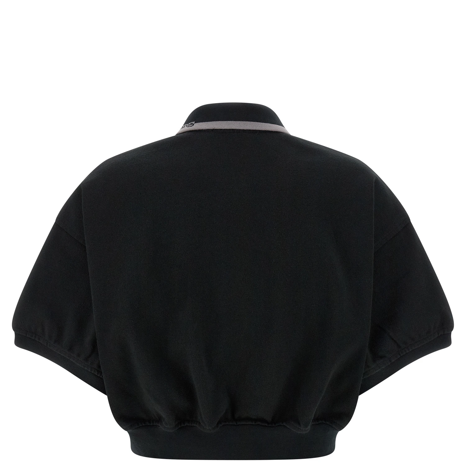 Black Cotton Polo Shirt