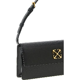Black Polyester Shoulder Bag