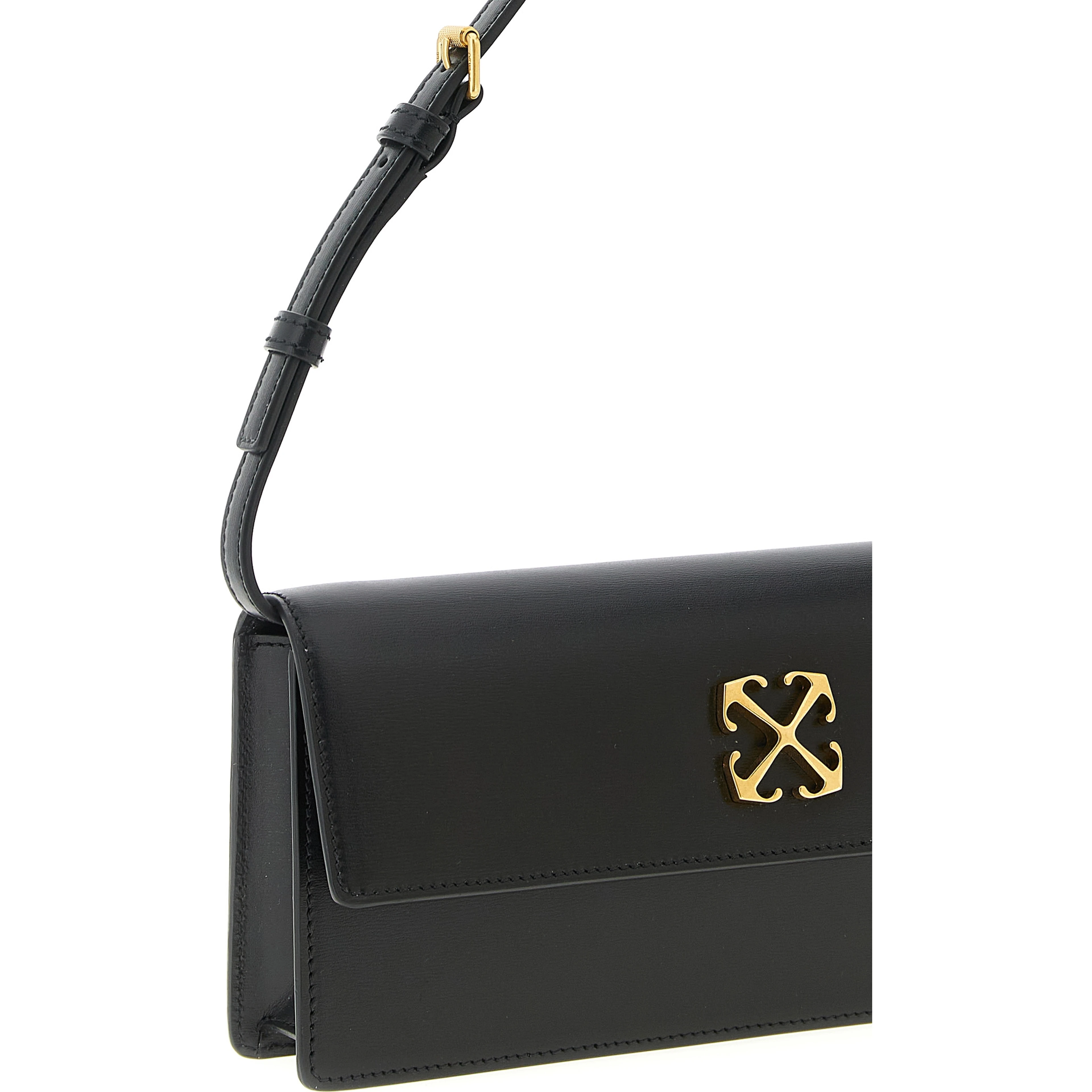 Black Polyester Shoulder Bag