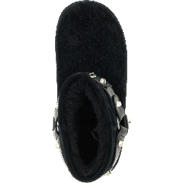 Black Calfskin Ankle Boots