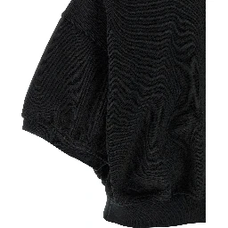 Black Cotton Polo Shirt