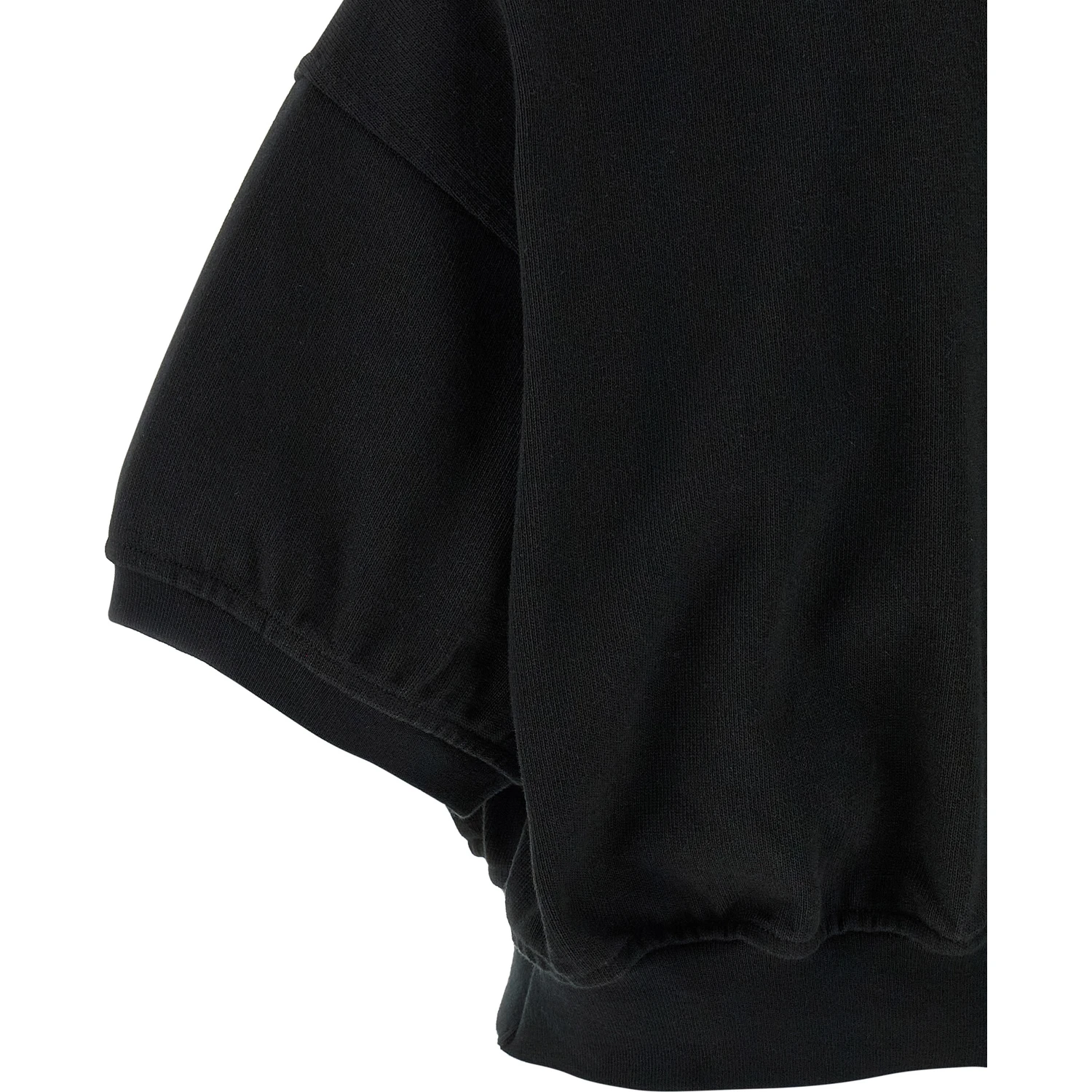 Black Cotton Polo Shirt