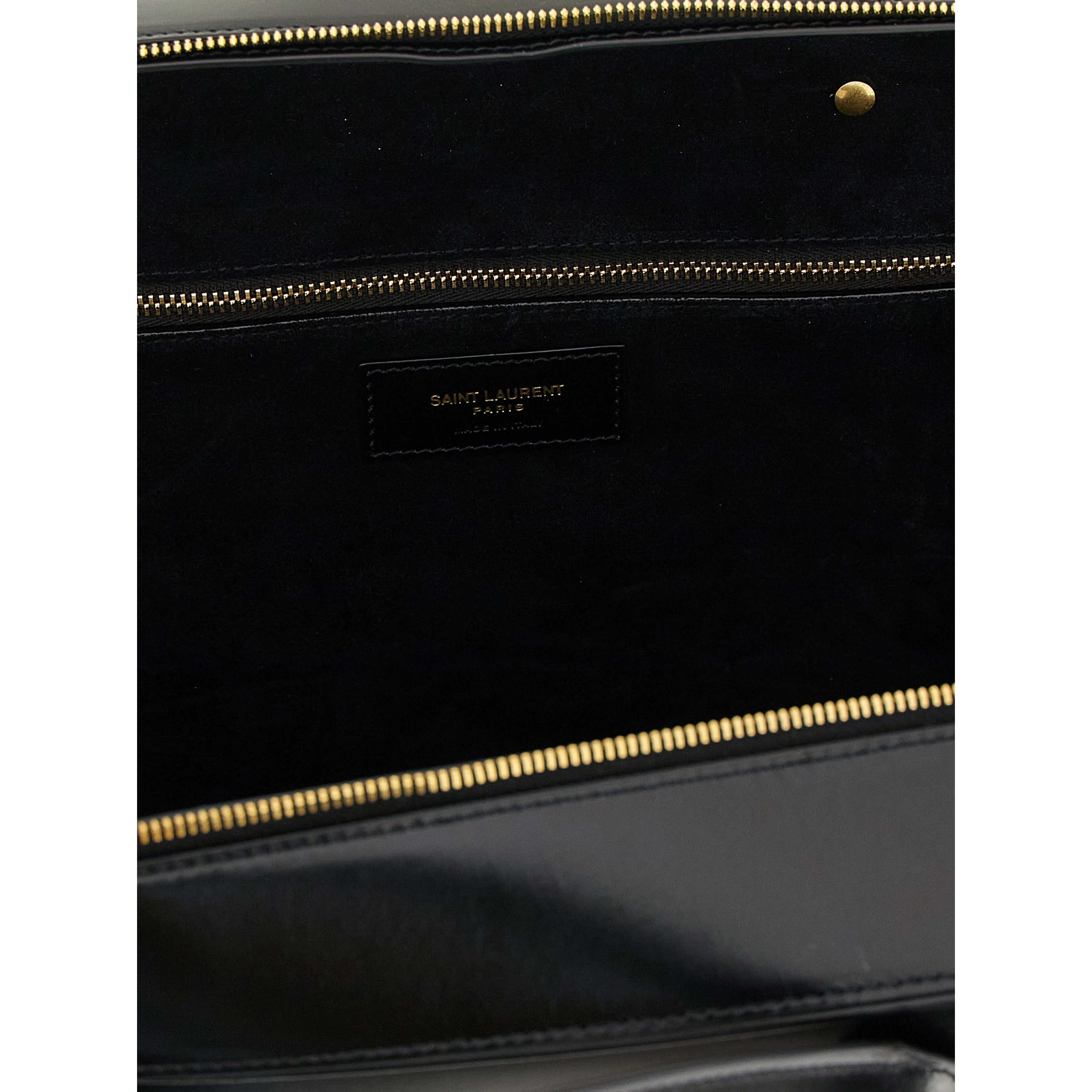 Black Calfskin Shoulder Bag