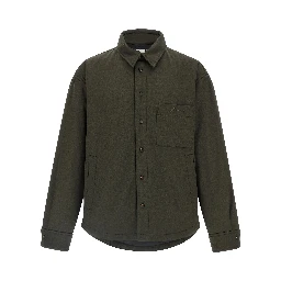 Bicolor Virgin Wool Shell Jacket