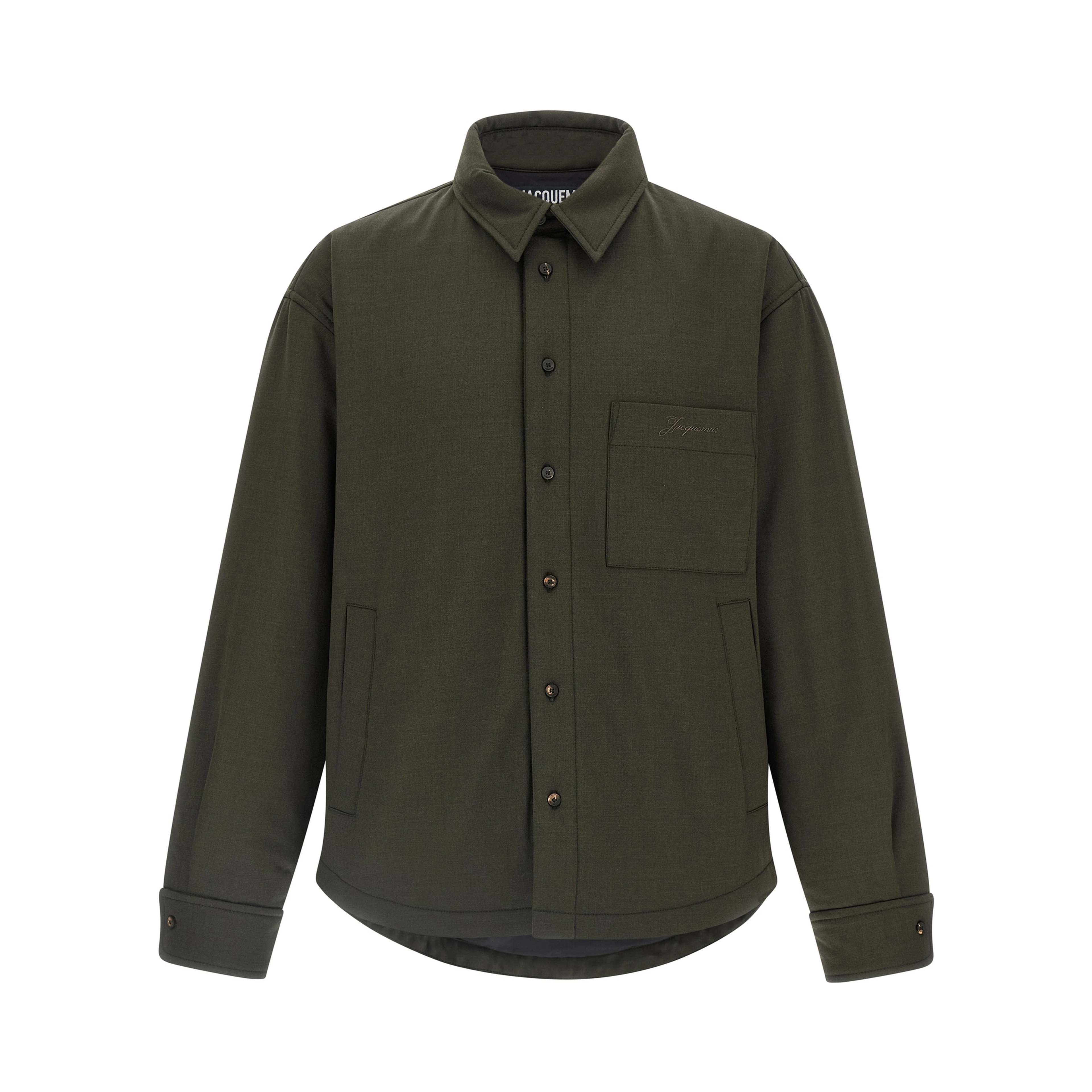 Bicolor Virgin Wool Shell Jacket