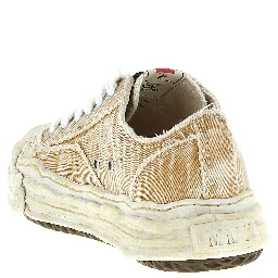 Beige Cotton Sneakers