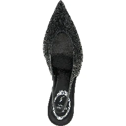 Black Glass High Heel Pumps