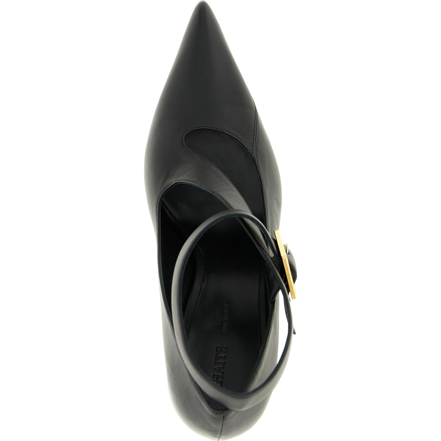 Black Lamb Leather High Heel Pumps