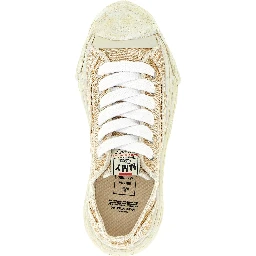 Beige Cotton Sneakers