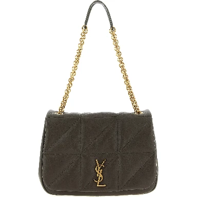 Bicolor Lamb Leather Shoulder Bag