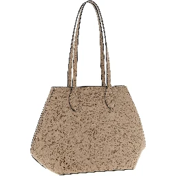Beige Calfskin Tote Bag