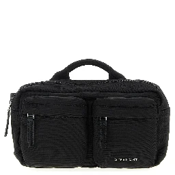Black Polyamide Crossbody Bag