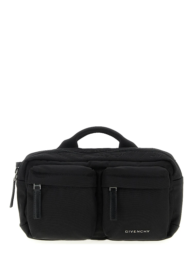 Black Polyamide Crossbody Bag