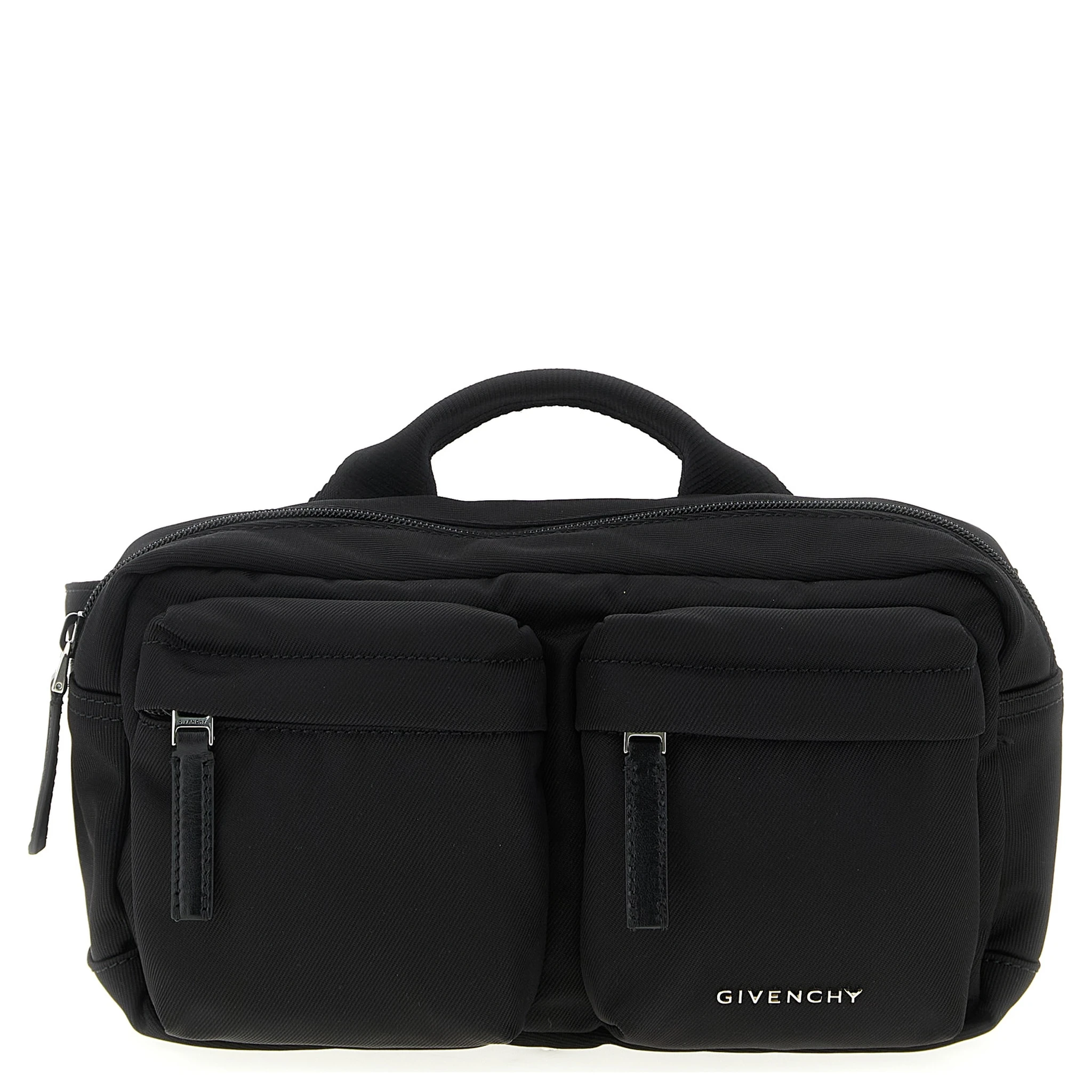 Black Polyamide Crossbody Bag