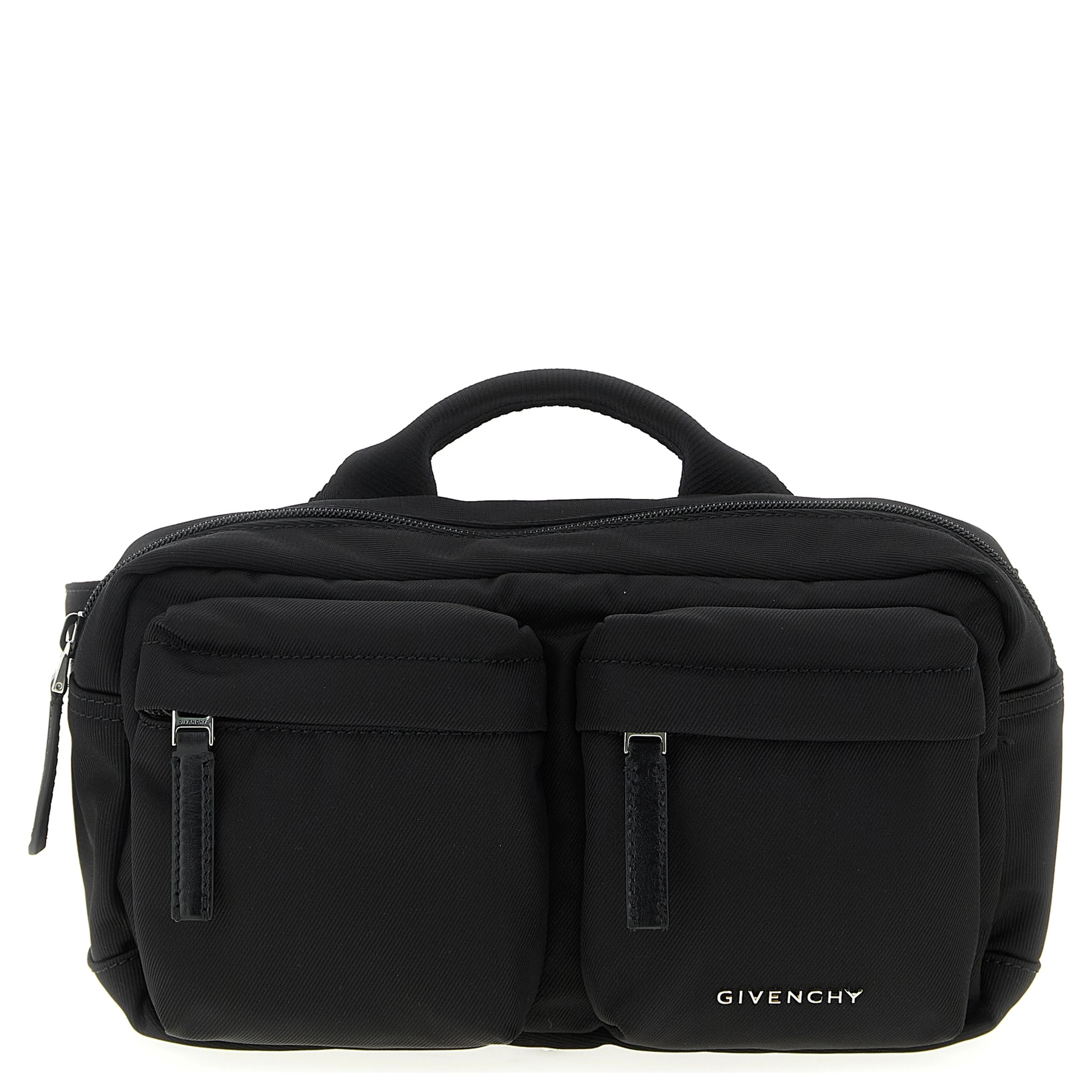 Black Polyamide Crossbody Bag