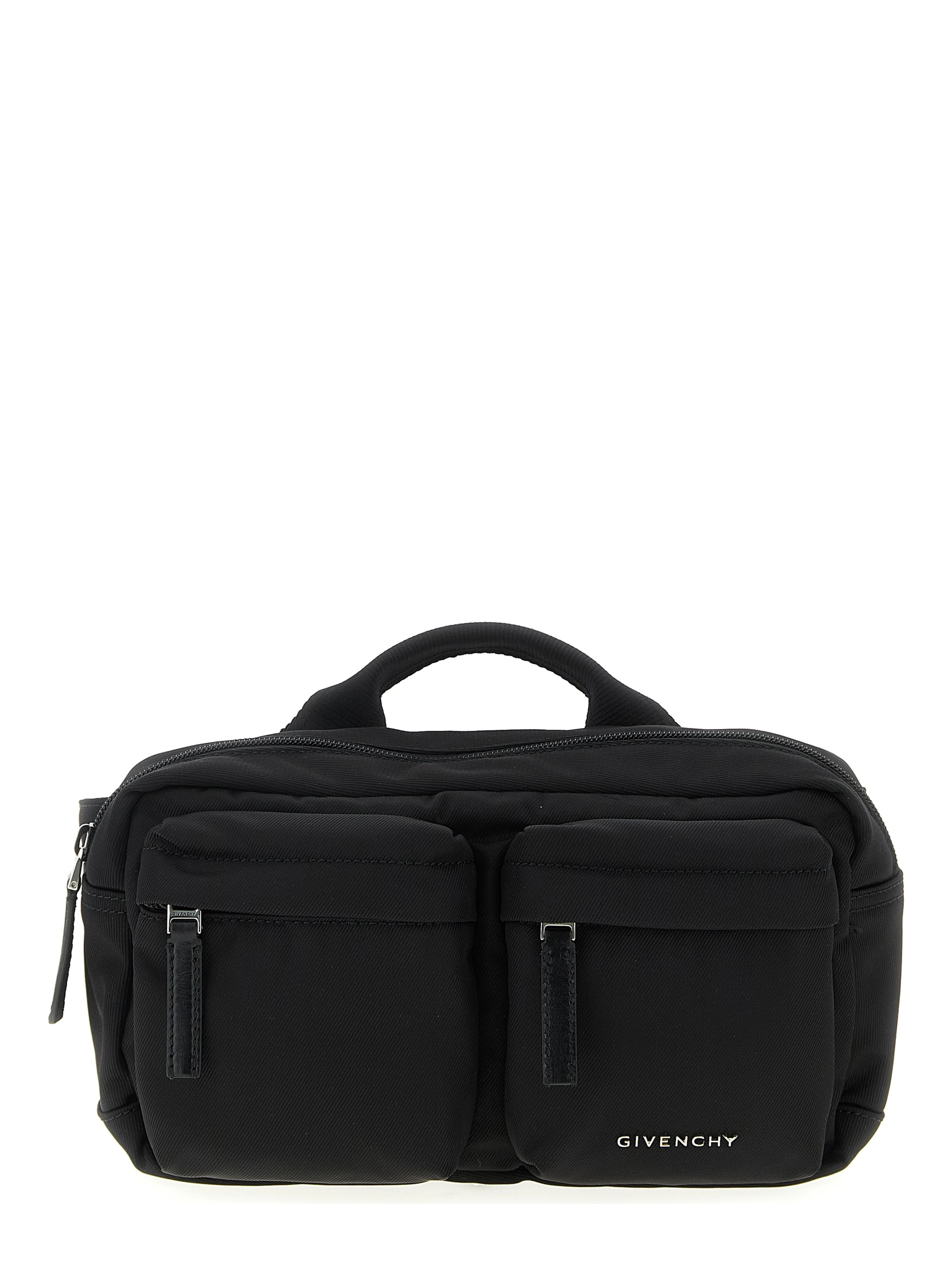 Black Polyamide Crossbody Bag