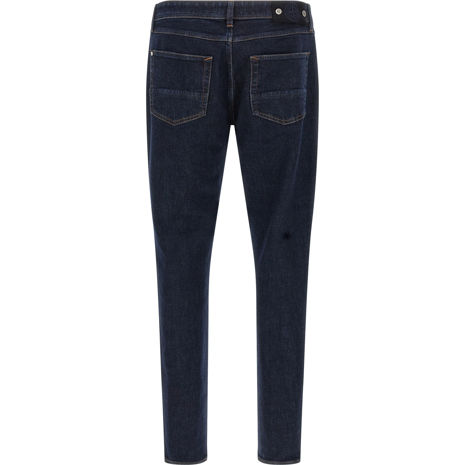 بنطلون جينز أزرق قطني بقصة مستقيمة