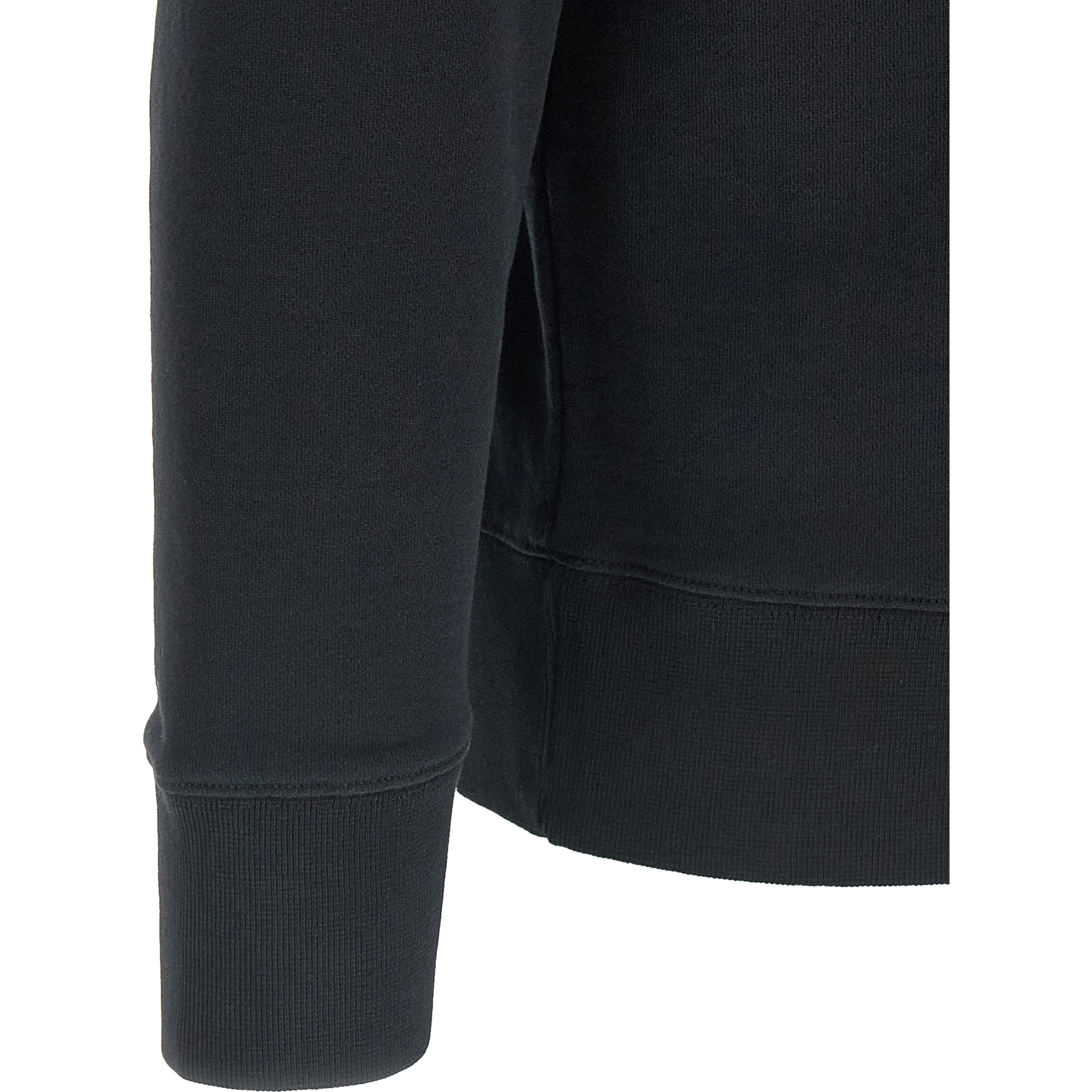 Black Cotton Sweatshirt