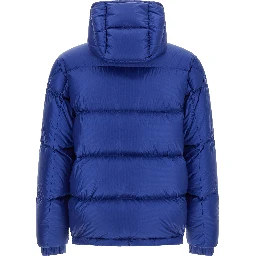 Blue Polyamide Full-Length Jacket
