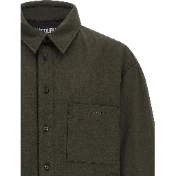 Bicolor Virgin Wool Shell Jacket