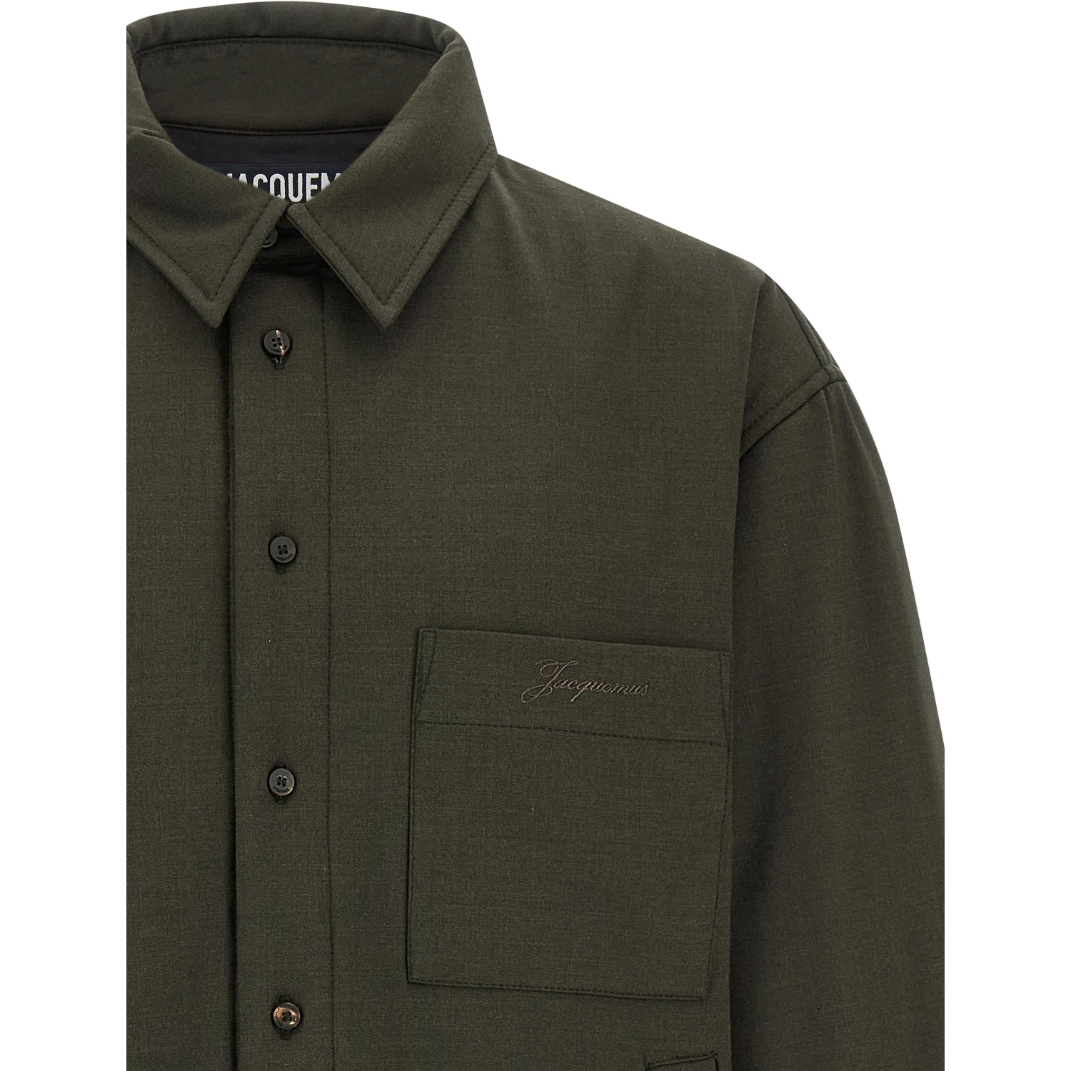 Bicolor Virgin Wool Shell Jacket