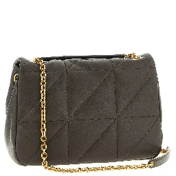 Bicolor Lamb Leather Shoulder Bag