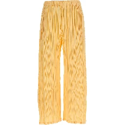 Bicolor Polyester Casual Pants