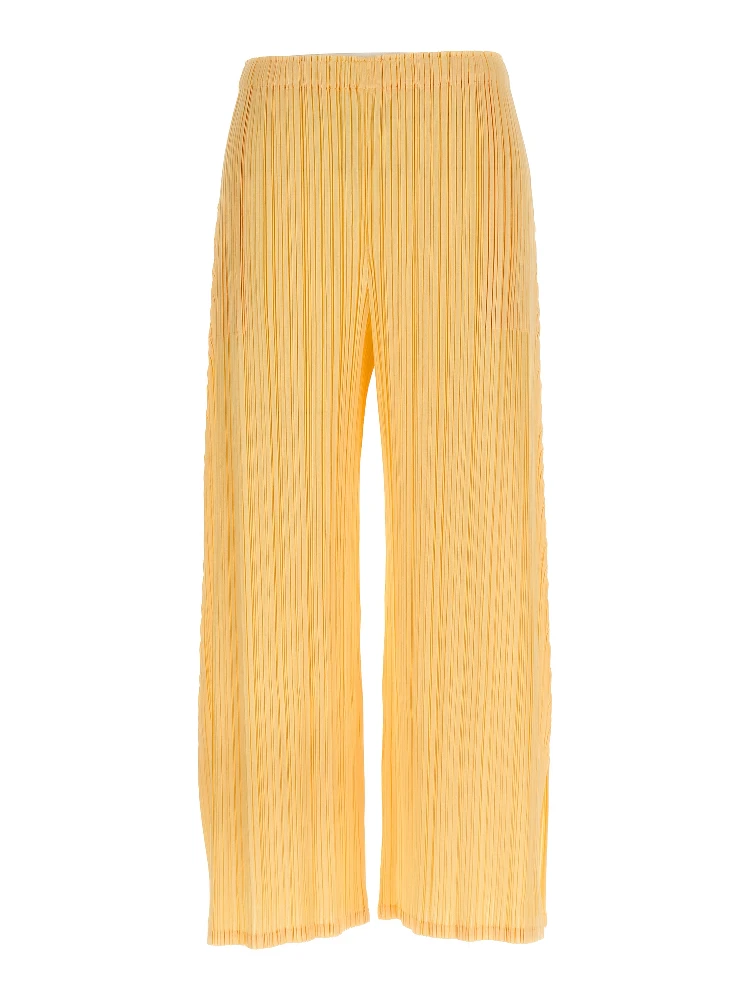 Bicolor Polyester Casual Pants