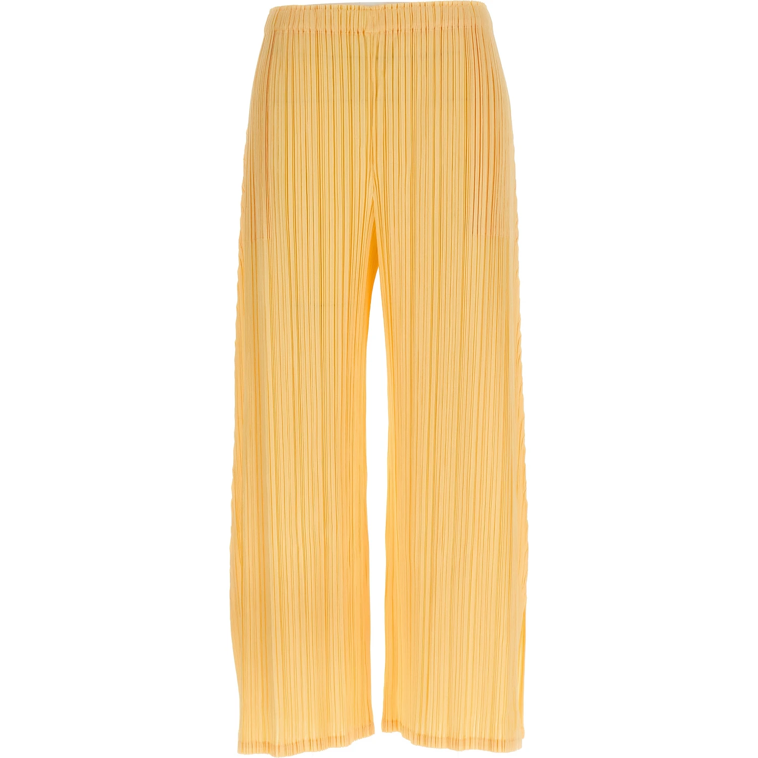 Bicolor Polyester Casual Pants