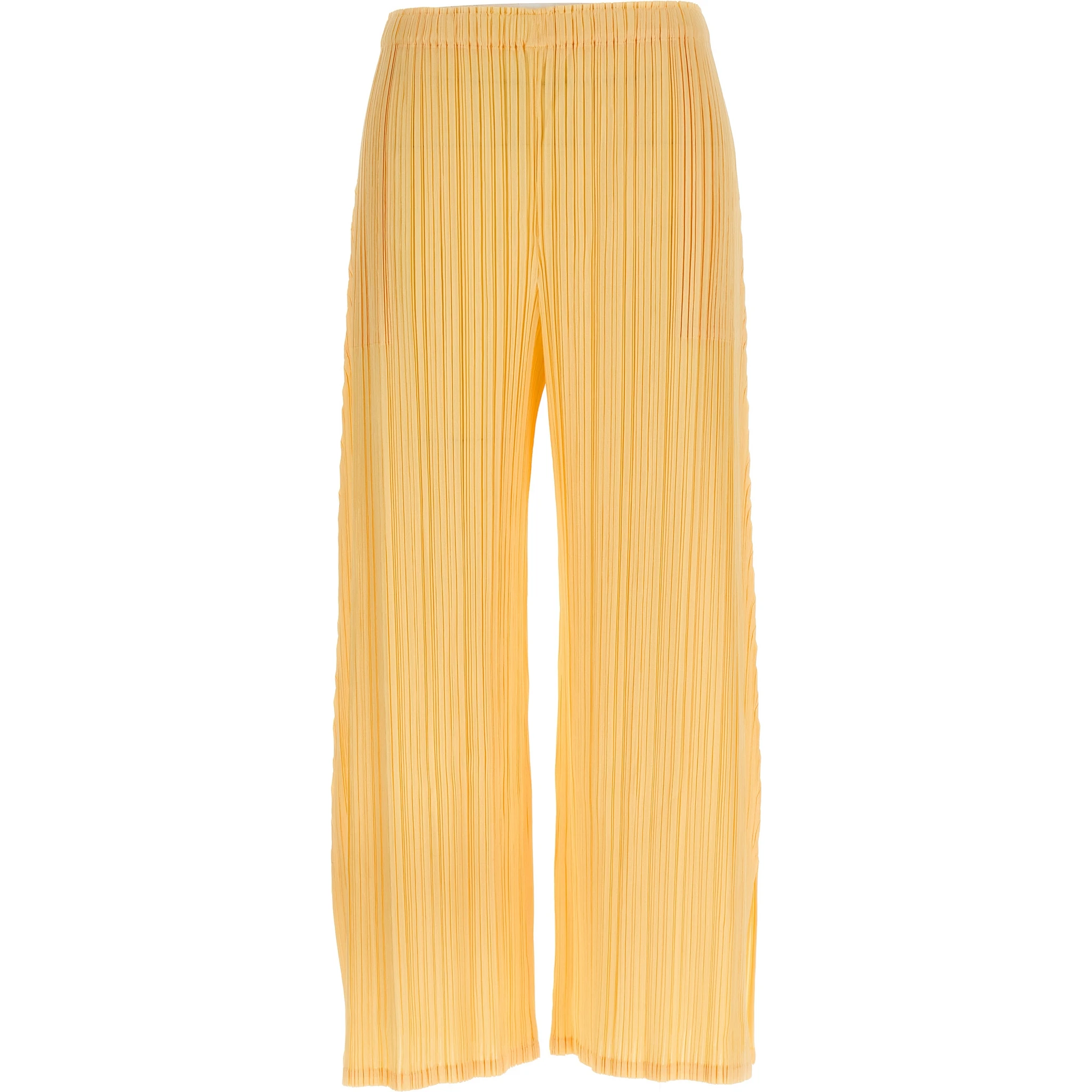 Bicolor Polyester Casual Pants