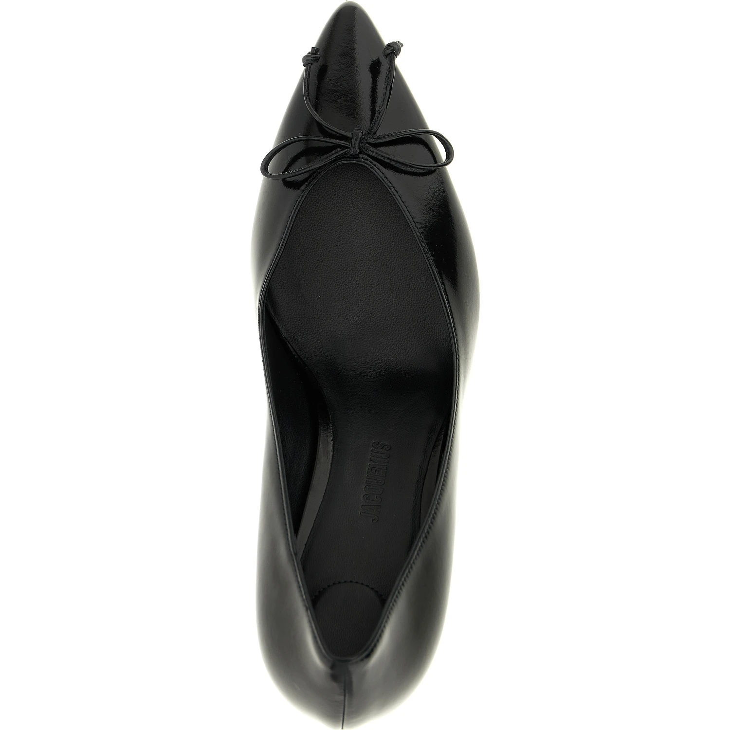 Black Cowhide High Heel Pumps