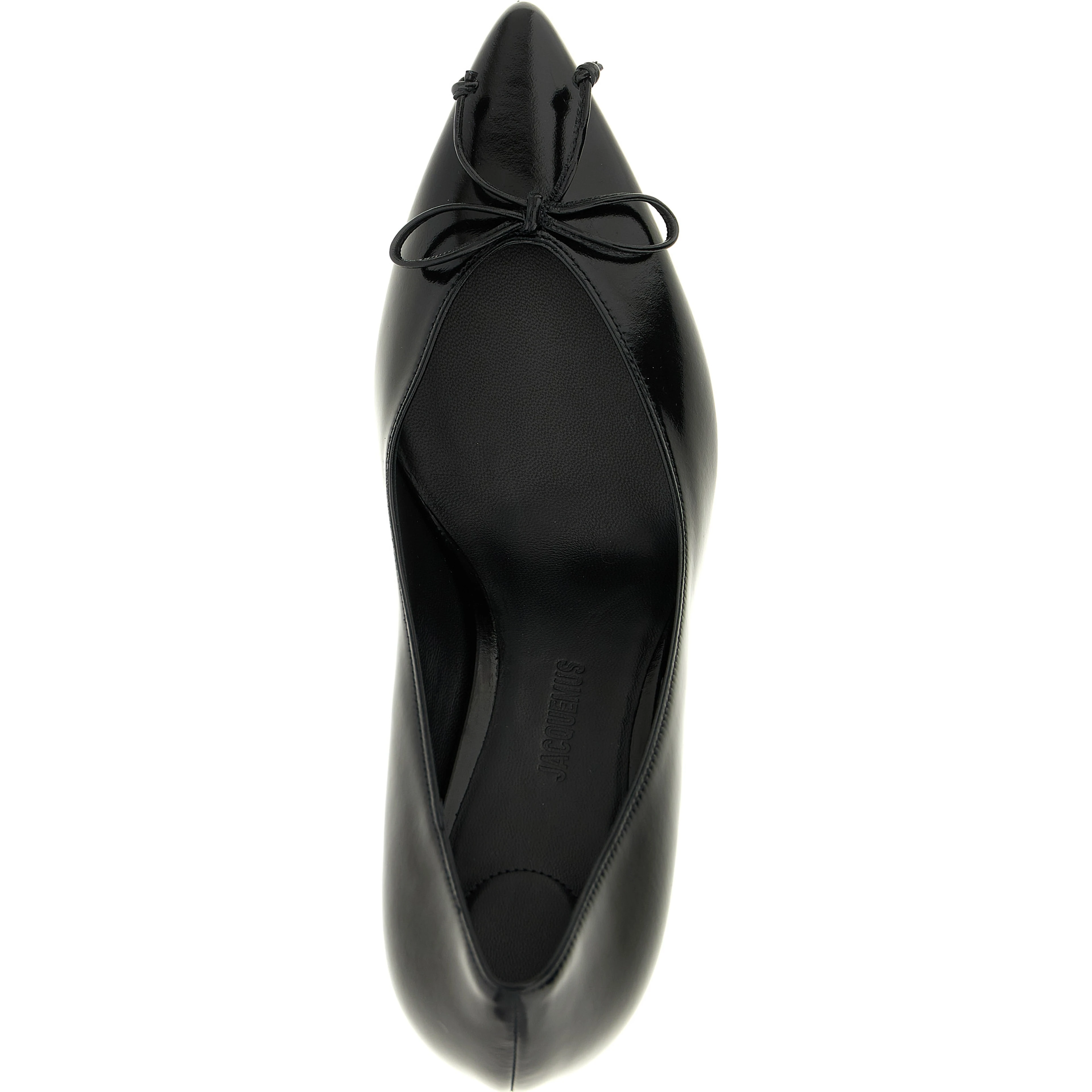 Black Cowhide High Heel Pumps