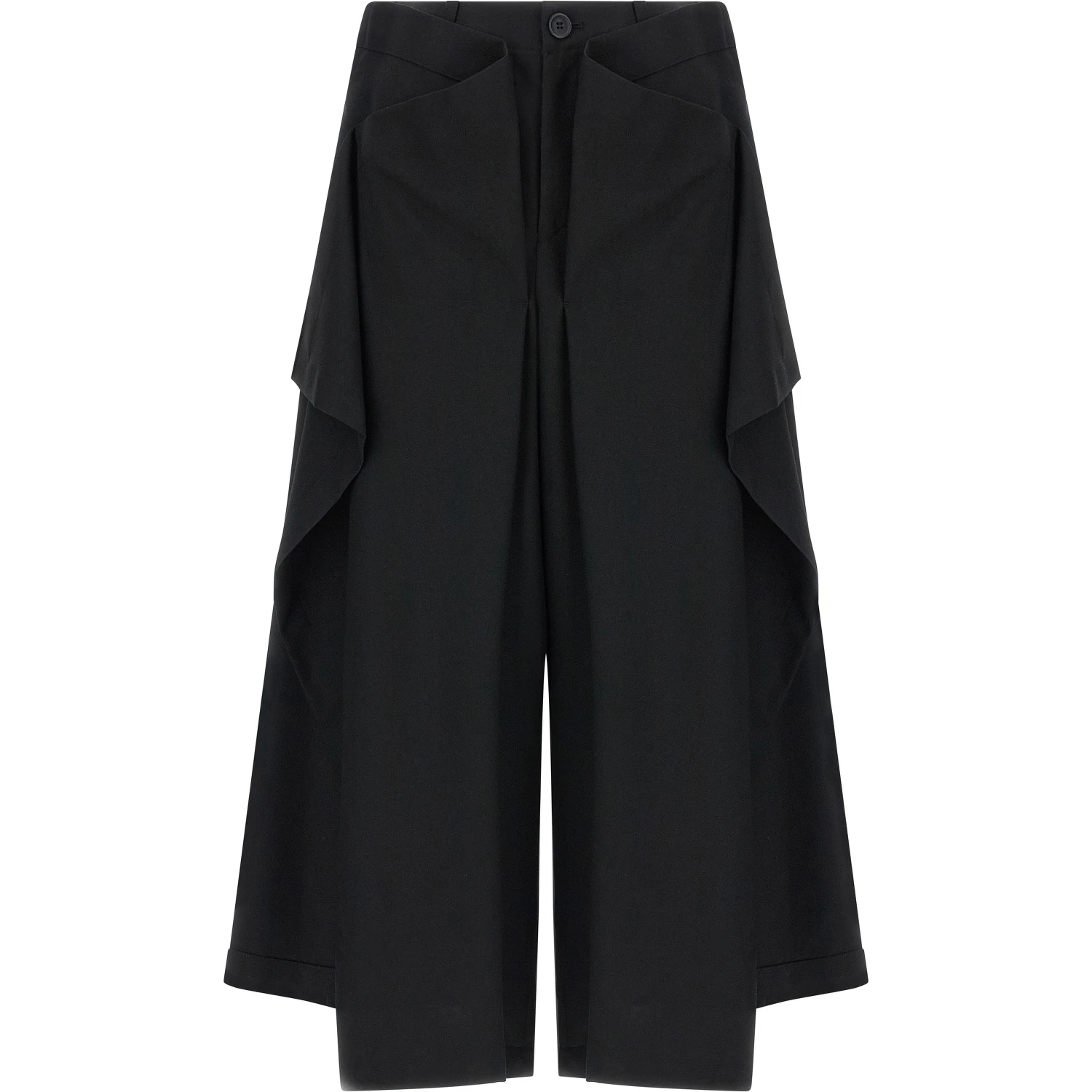 Black Wool Casual Pants