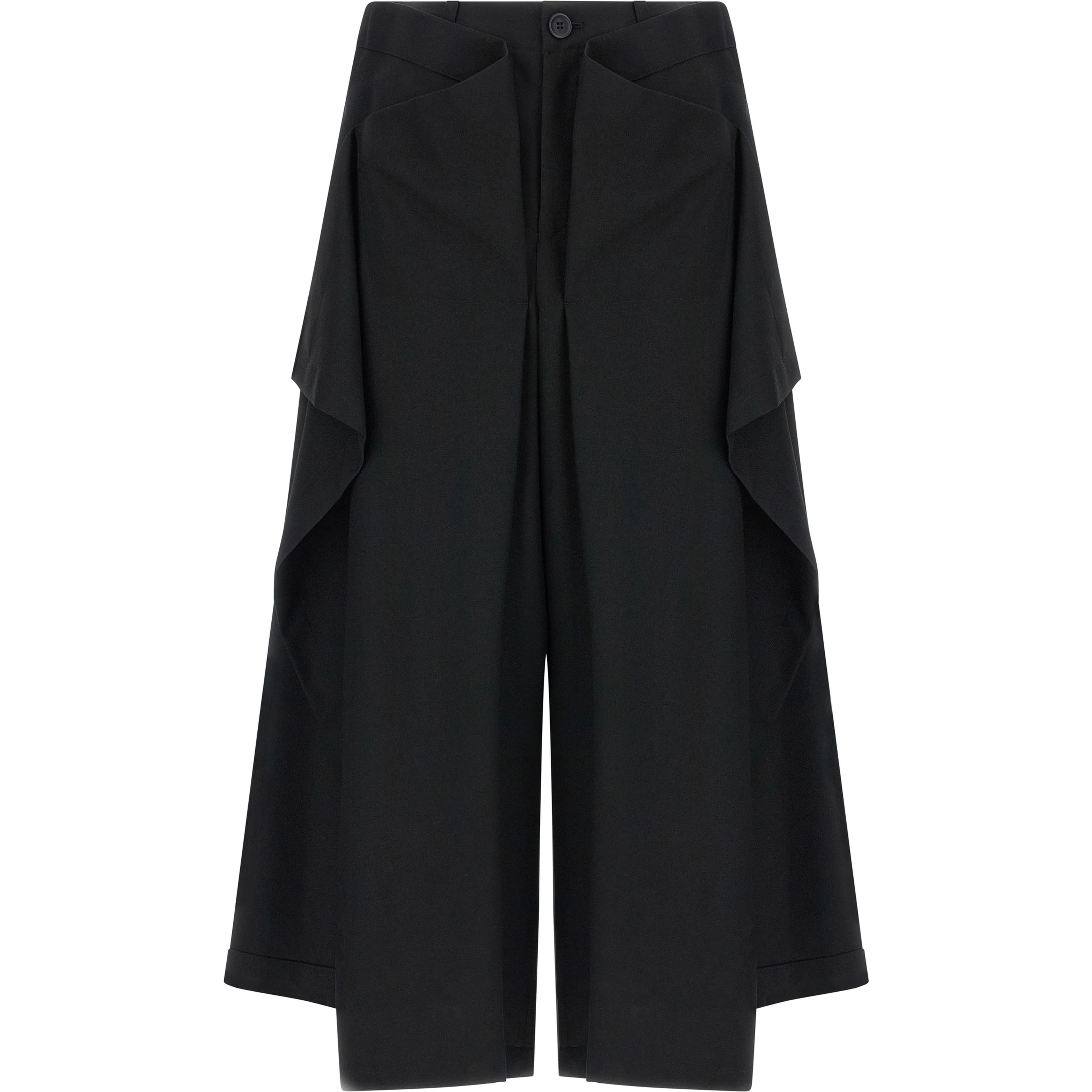 Black Wool Casual Pants