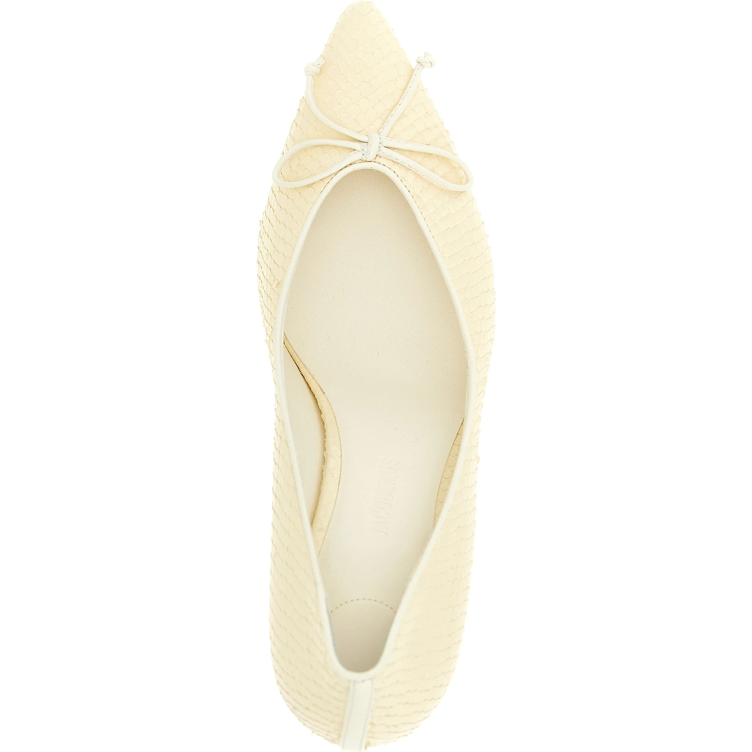 Beige Calfskin High Heel Pumps