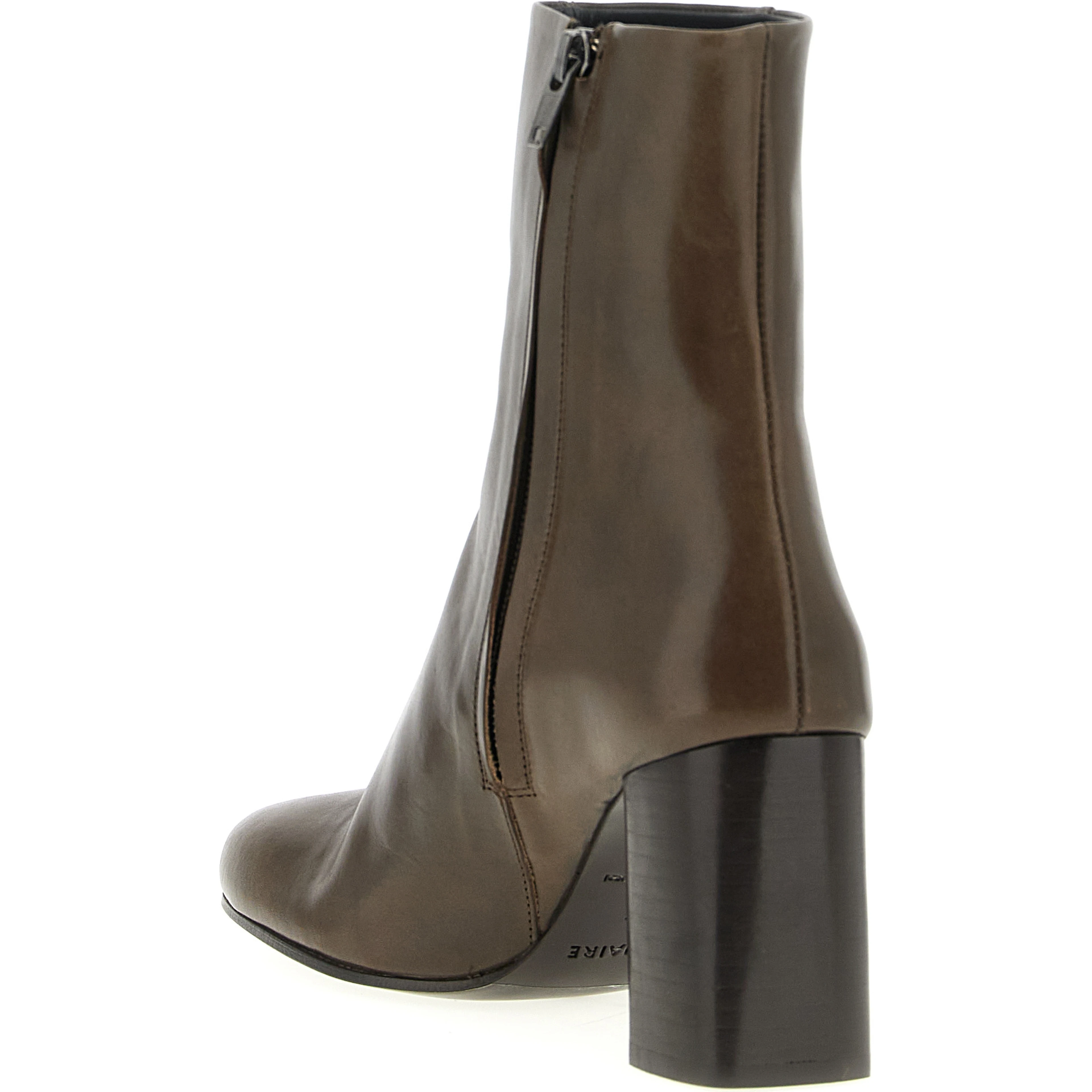 Brown Calfskin Ankle Boots