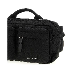 Black Polyamide Crossbody Bag