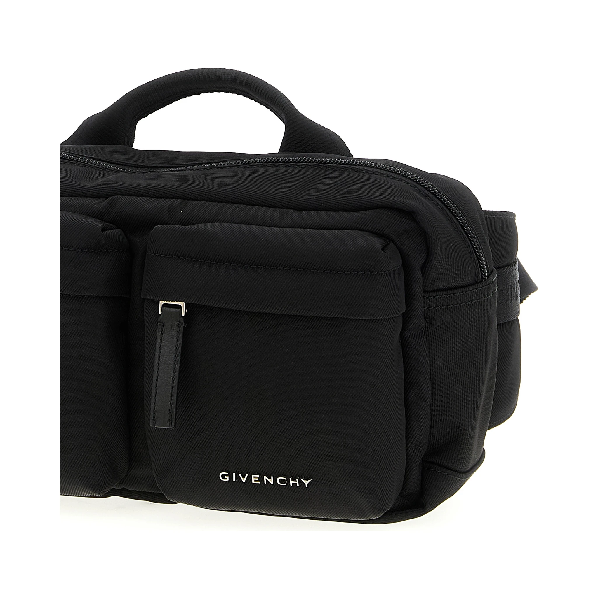 Black Polyamide Crossbody Bag