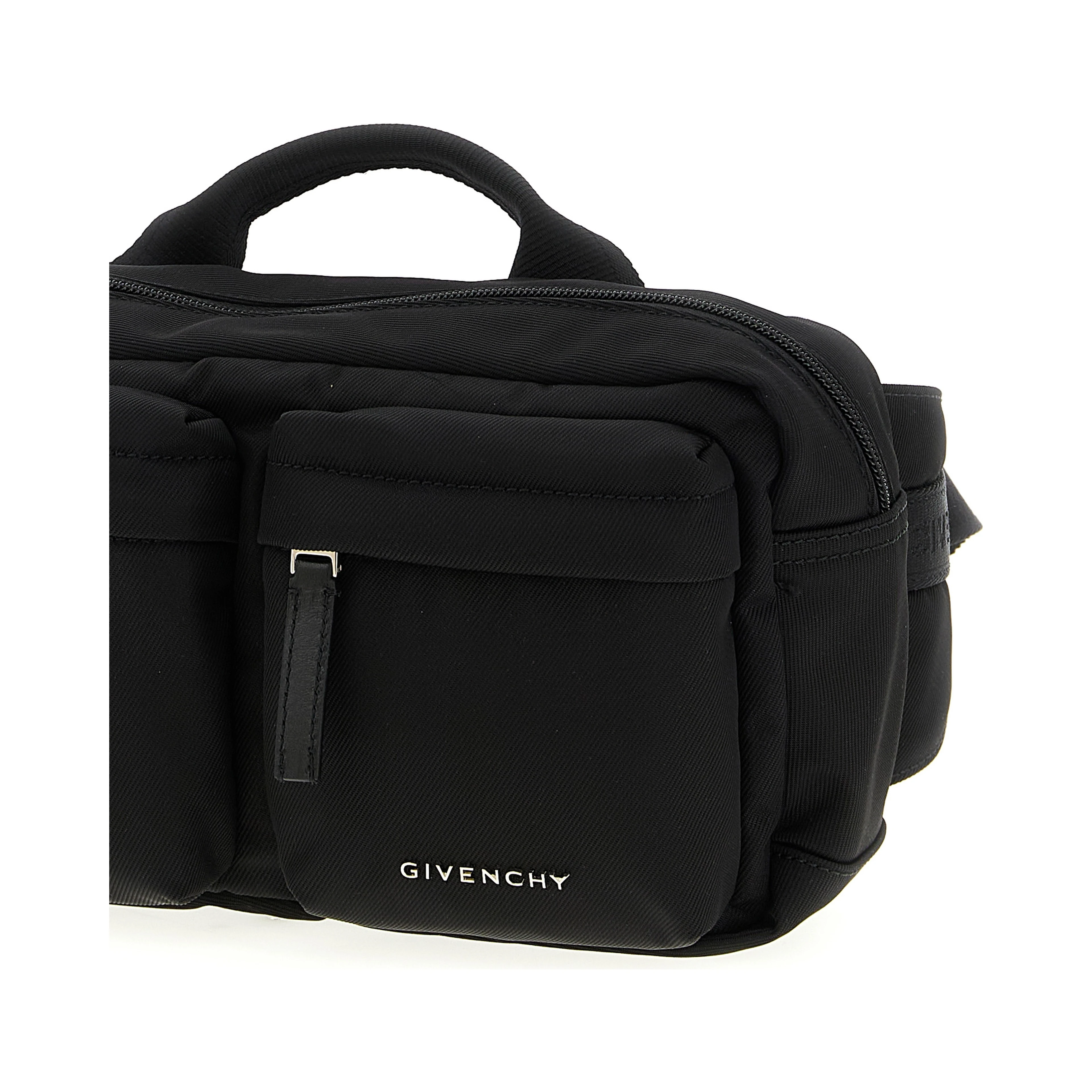 Black Polyamide Crossbody Bag