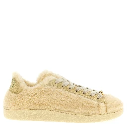 Beige Wool Sneakers