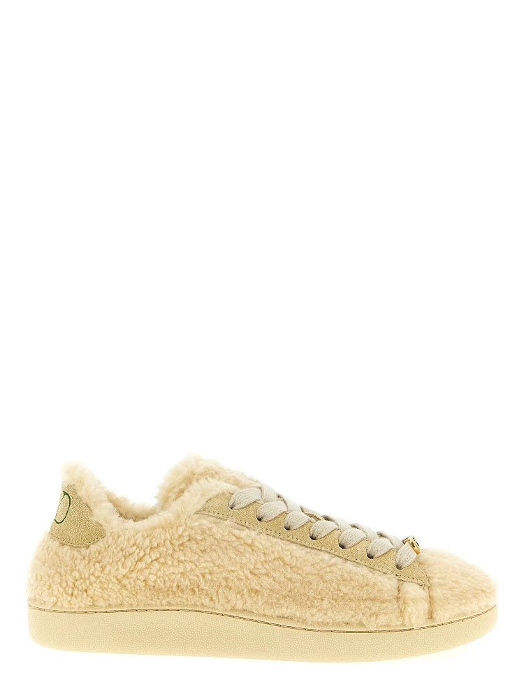 Beige Wool Sneakers