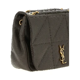 Bicolor Lamb Leather Shoulder Bag