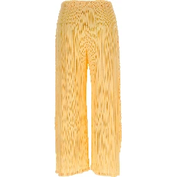 Bicolor Polyester Casual Pants