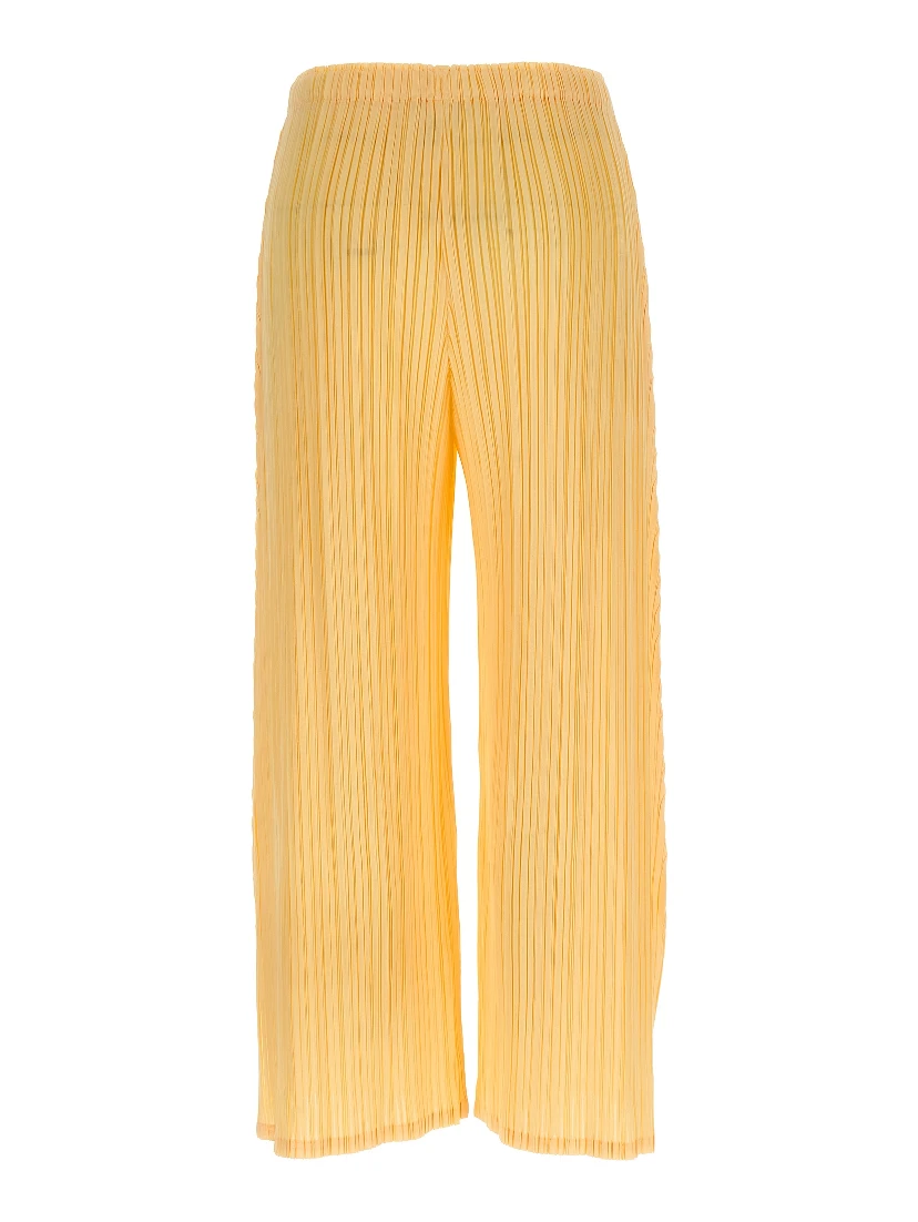 Bicolor Polyester Casual Pants
