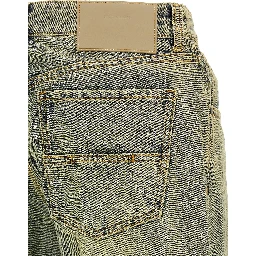 Bicolor Cotton Straight-Leg Jeans