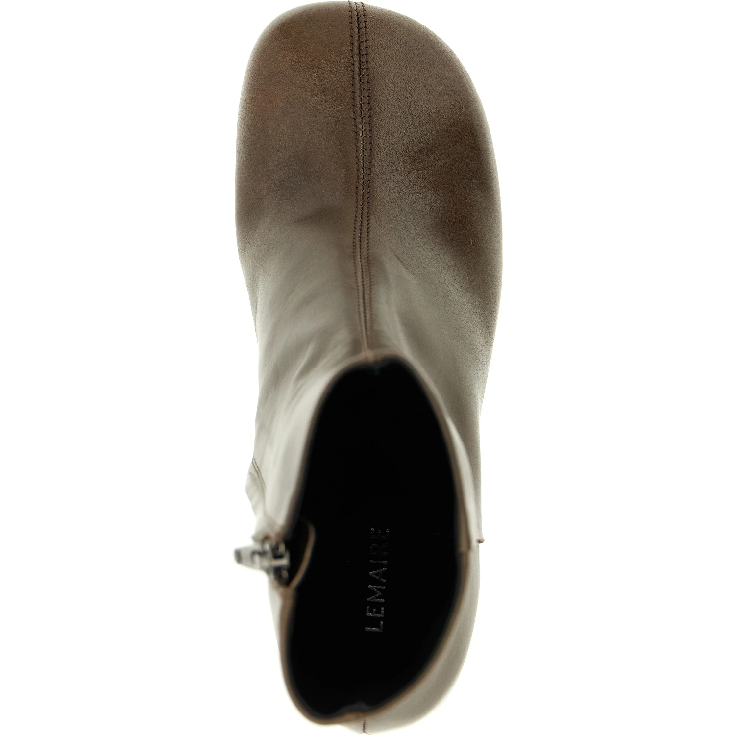 Brown Calfskin Ankle Boots