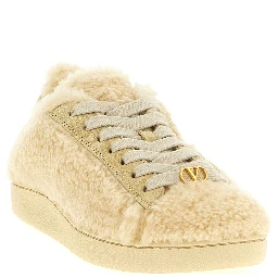 Beige Wool Sneakers