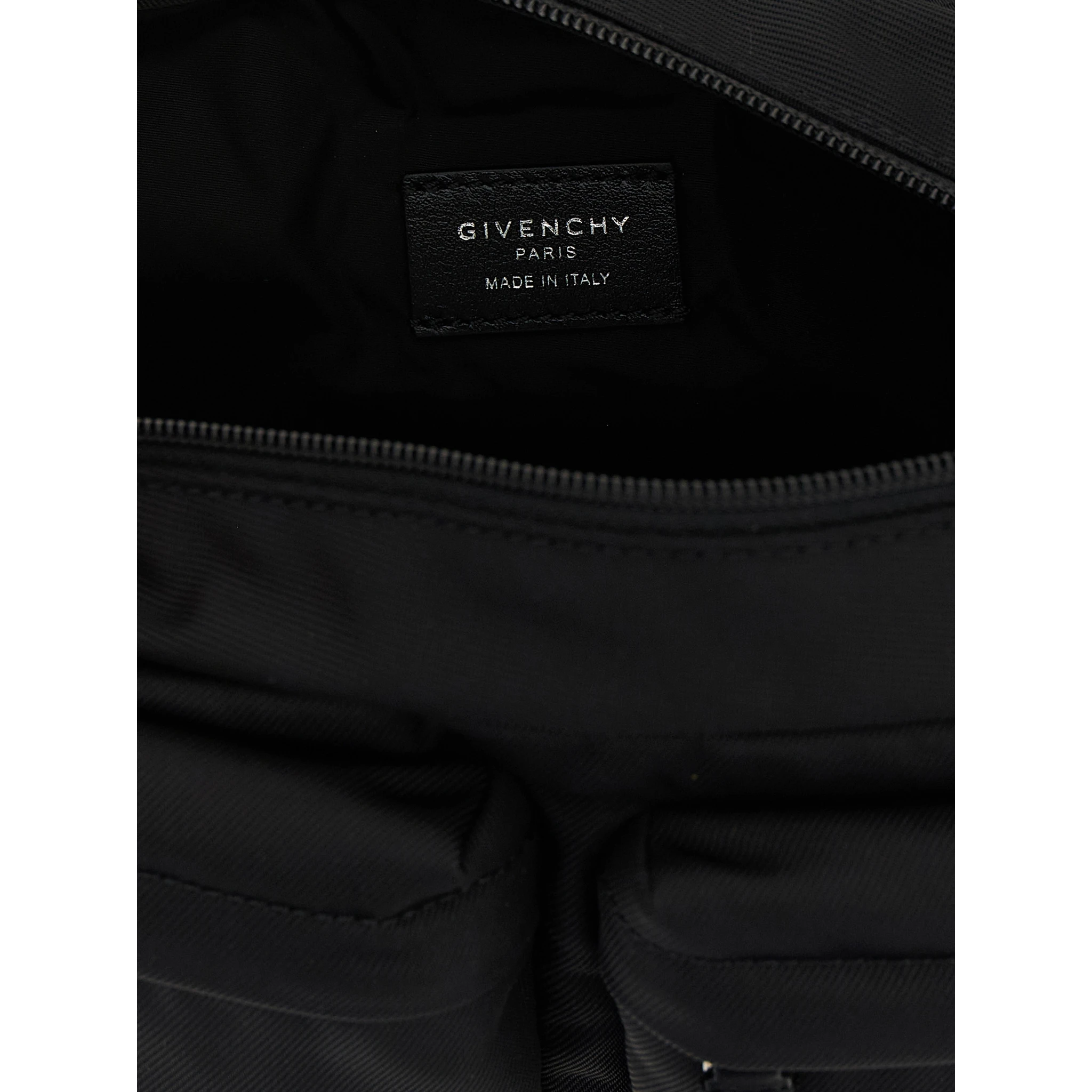Black Polyamide Crossbody Bag