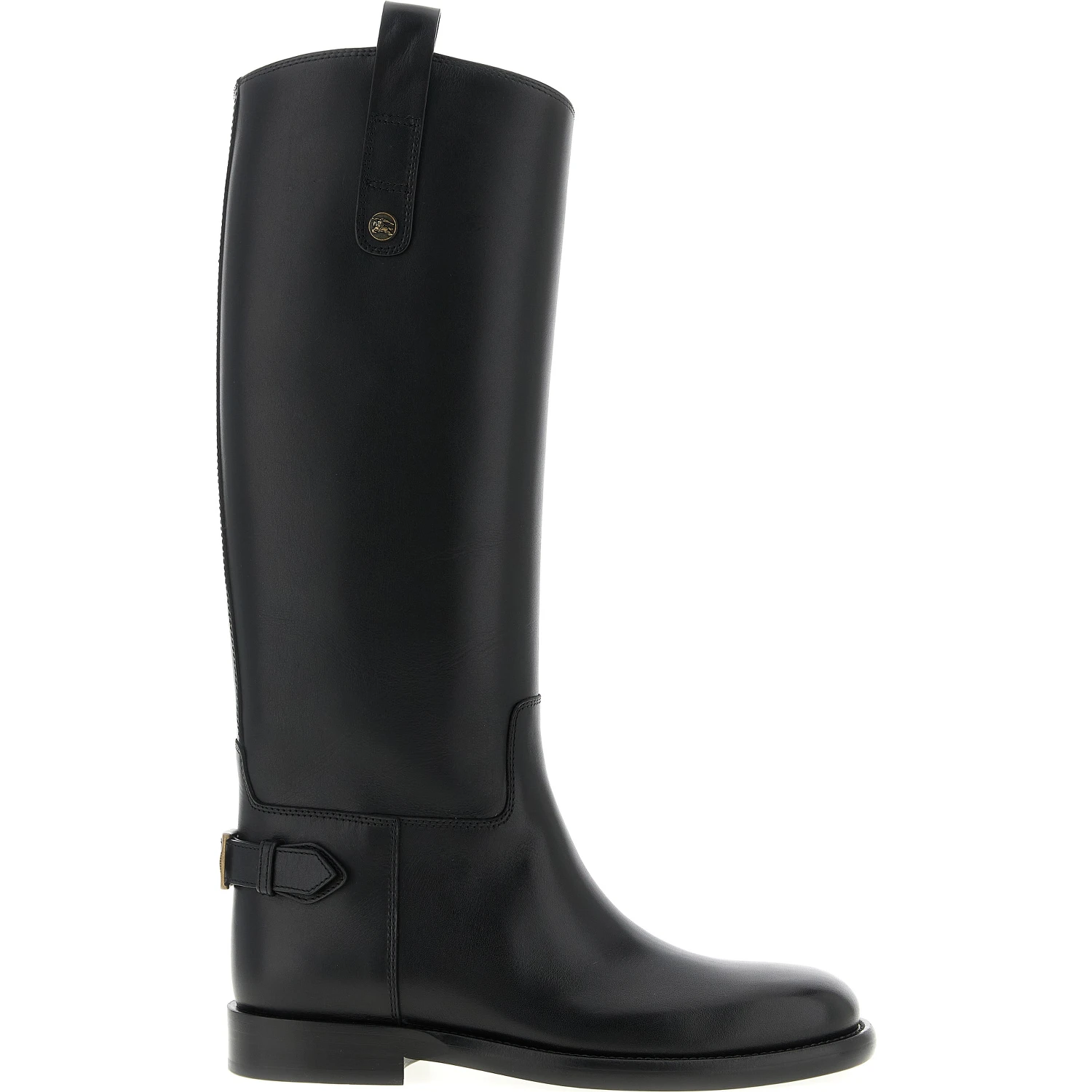 Black Calfskin Over The Knee